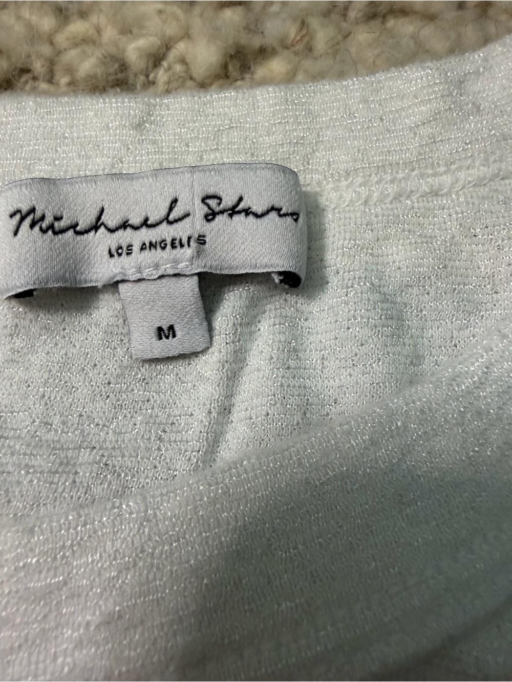 Michael Stars White Ruched Tank - Picture 2 of 5